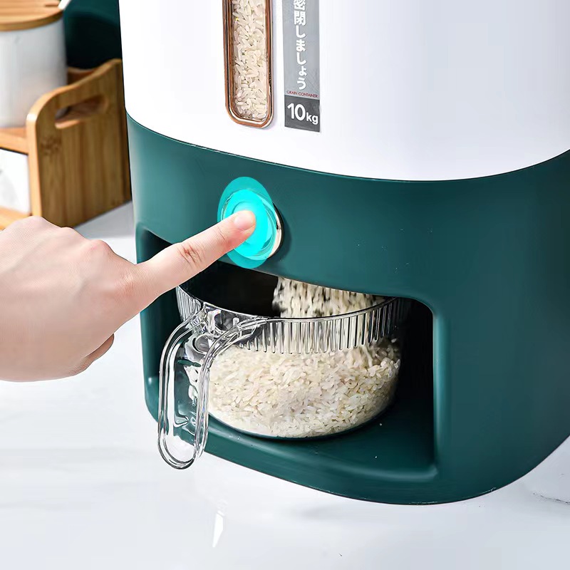 Rice Box Rice Bucket Automatic Rice Insect-Proof Moisture-Proof Seal Household Rice Tank Food Grade Storage Tank High-End Rice Storage Box Application Scenario