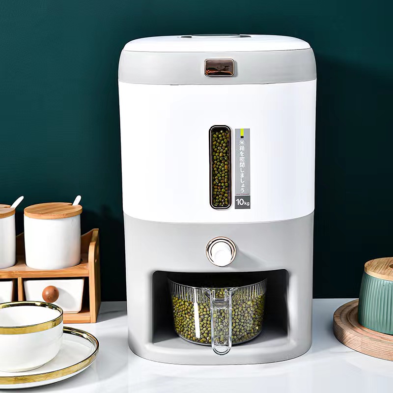 Rice Box Rice Bucket Automatic Rice Insect-Proof Moisture-Proof Seal Household Rice Tank Food Grade Storage Tank High-End Rice Storage Box Specification drawing