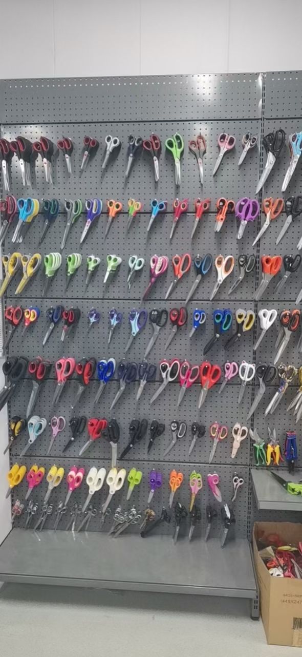 Office and educational knives, scissors, tools, scissors, scissors, office scissors, tailor scissors, student scissors, hairdressing scissors, lace scissors, beauty scissors, children's scissors, lace scissors, thread scissors Specification drawing