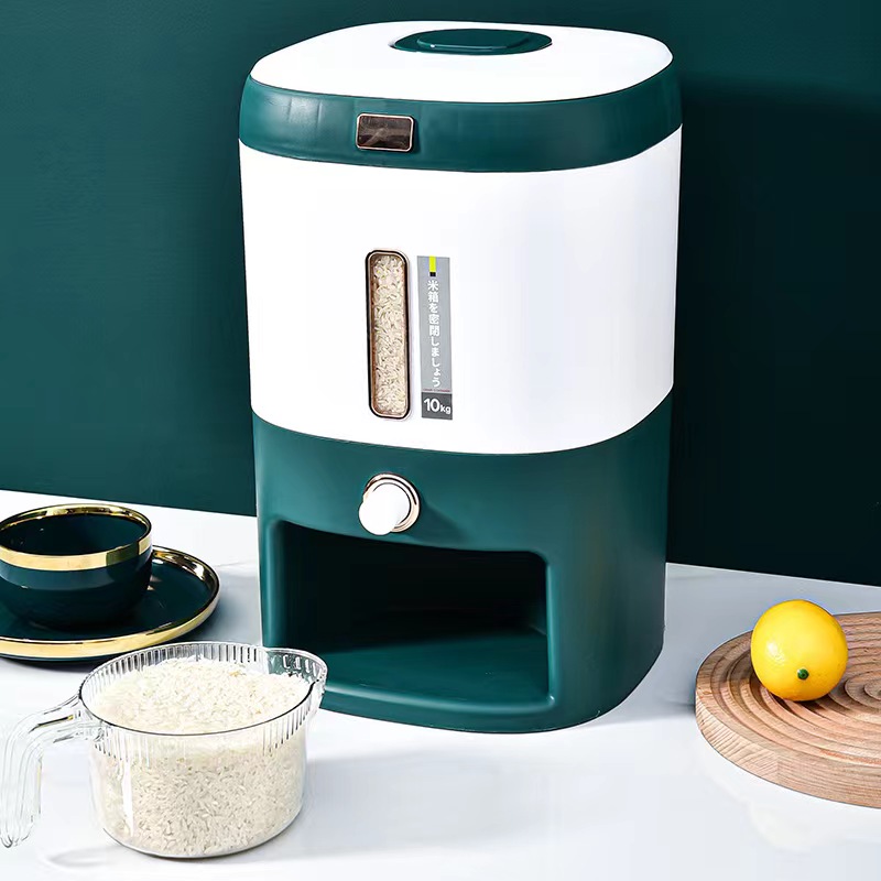 Rice Box Rice Bucket Automatic Rice Insect-Proof Moisture-Proof Seal Household Rice Tank Food Grade Storage Tank High-End Rice Storage Box