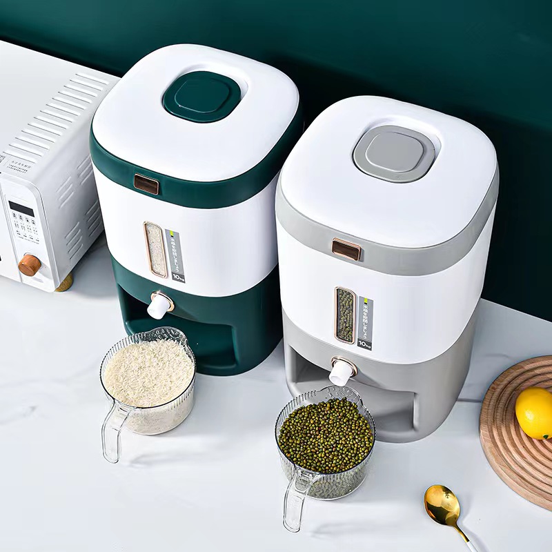 Rice Box Rice Bucket Automatic Rice Insect-Proof Moisture-Proof Seal Household Rice Tank Food Grade Storage Tank High-End Rice Storage Box details Picture