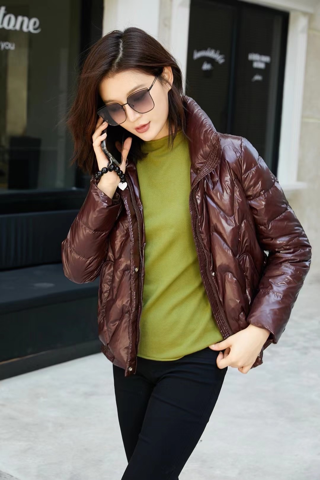 Autumn and winter new slim-fit down jacket women's winter small padded jacket down jacket 939