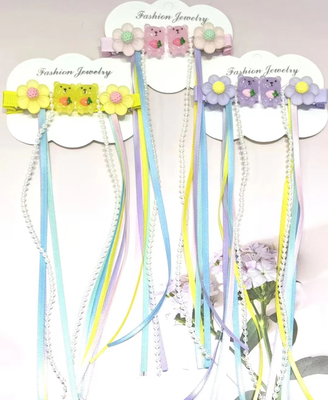 Baby streamers clamp cute bear accessories