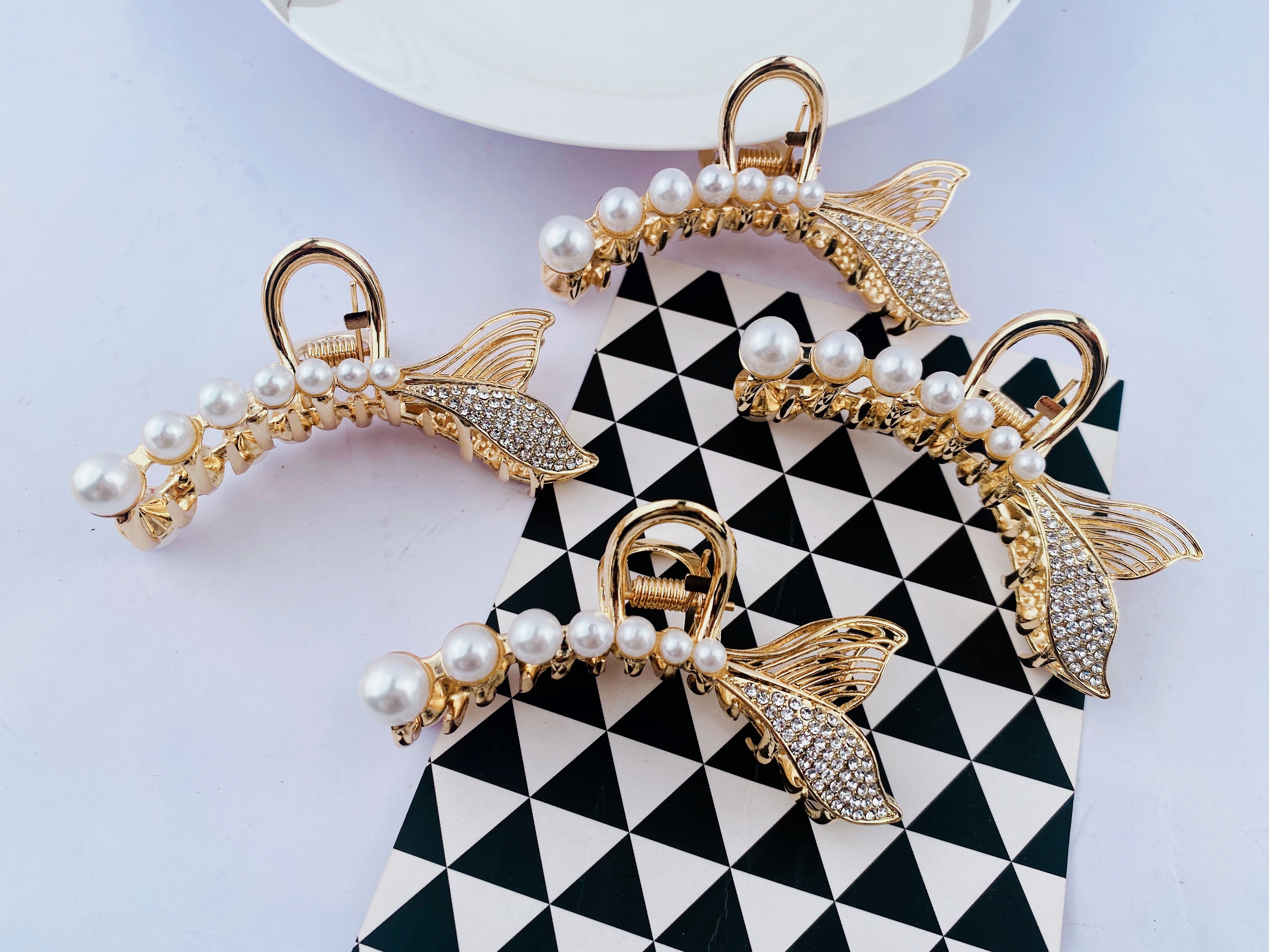 Net red hair clip Headpiece hair clip back head large grab clip women hair clip new shark clip autumn and winter