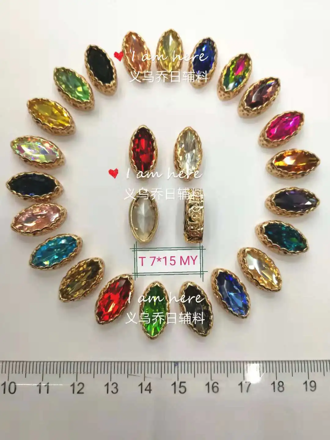 水钻扣/玻璃扣/花边钻细节图