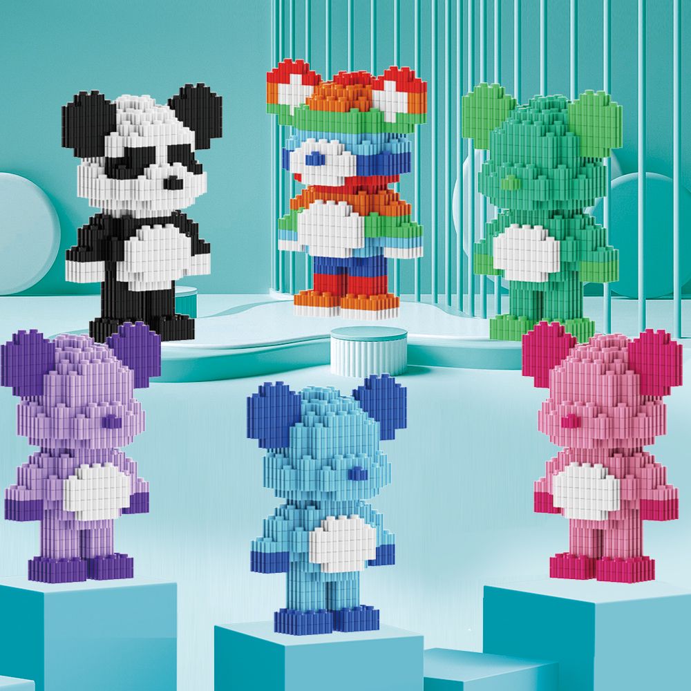 Compatible with Lego three-dimensional micro-particle building blocks, high-difficulty adult puzzles, girls' and children's assembly toys, and educational gifts Item Picture