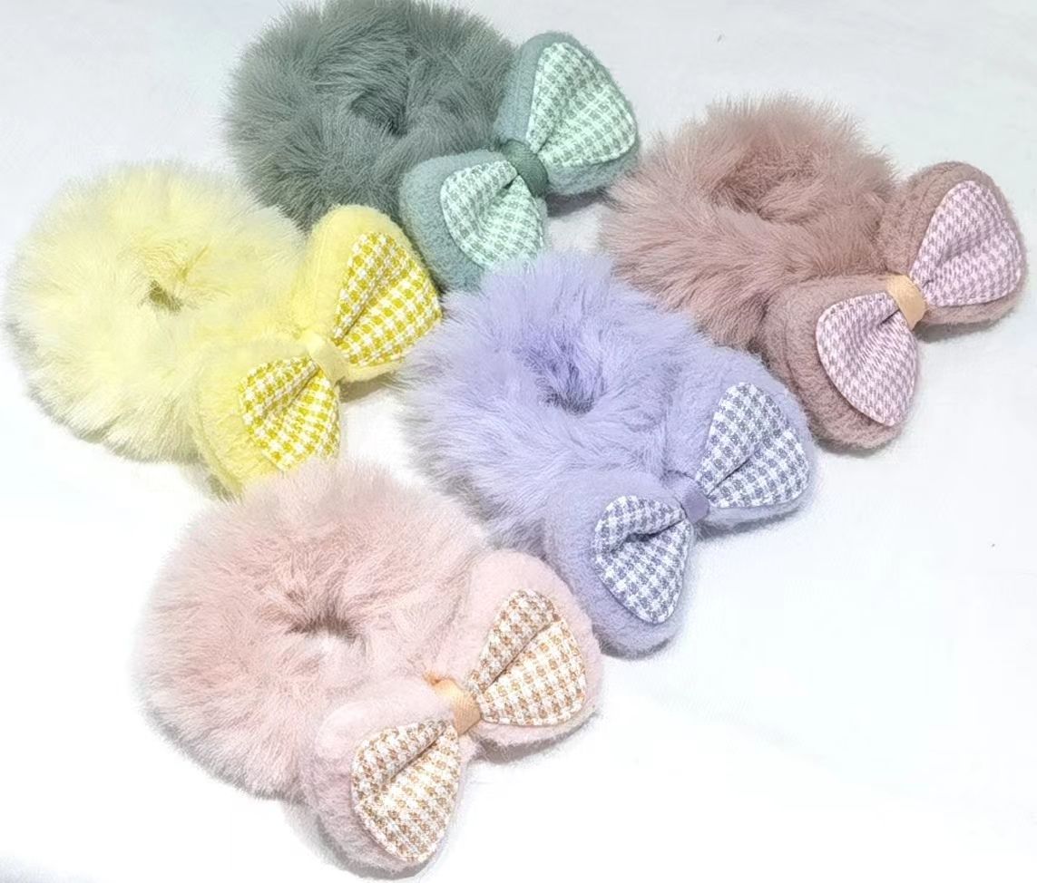 Big colored hair and bow tie