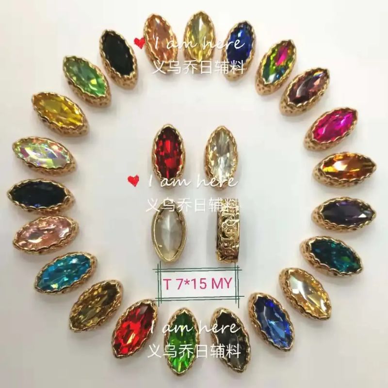 水钻扣/玻璃扣/花边钻产品图