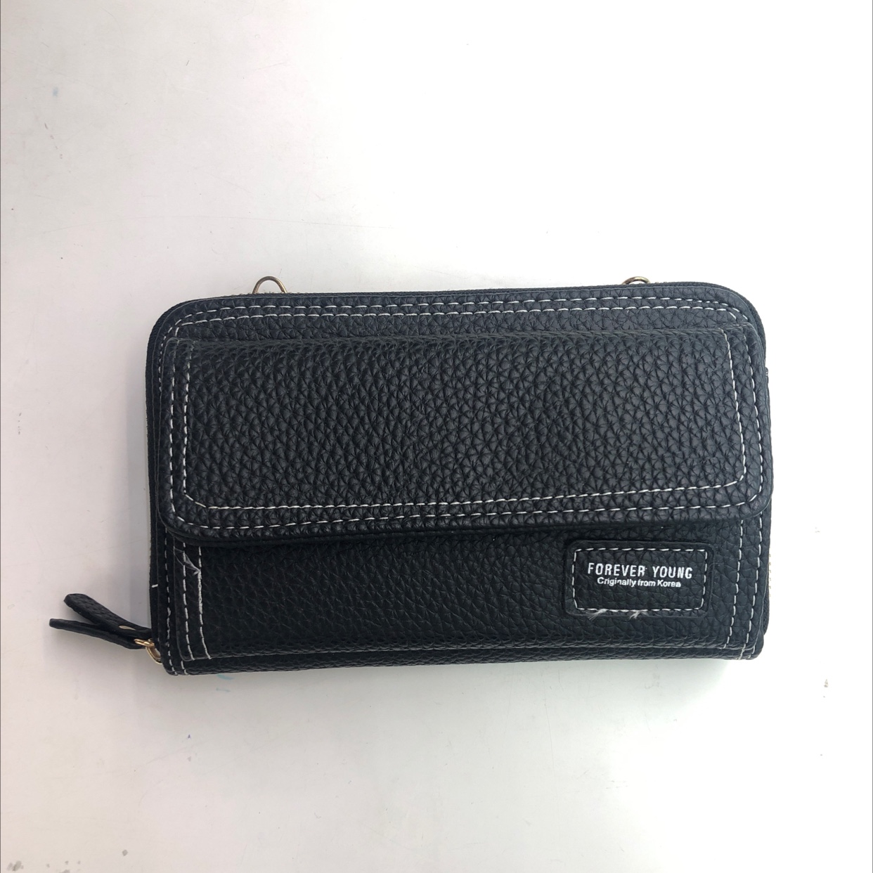 Simple Retro Phone Bag With Lychee Pattern Specification drawing