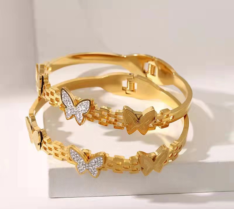 LKSTYLE non-fading titanium steel bracelet, ins cold style, high-end, niche design, exquisite internet-famous style detail image 3