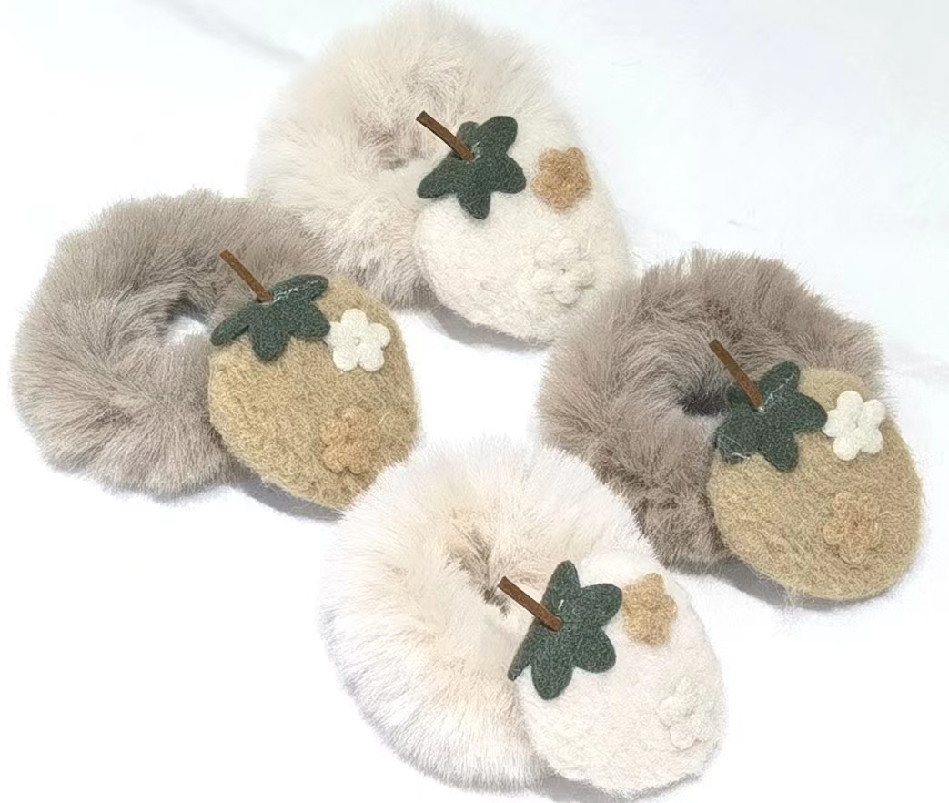 Mica big hair circle with coffee colored fruit thumbnail