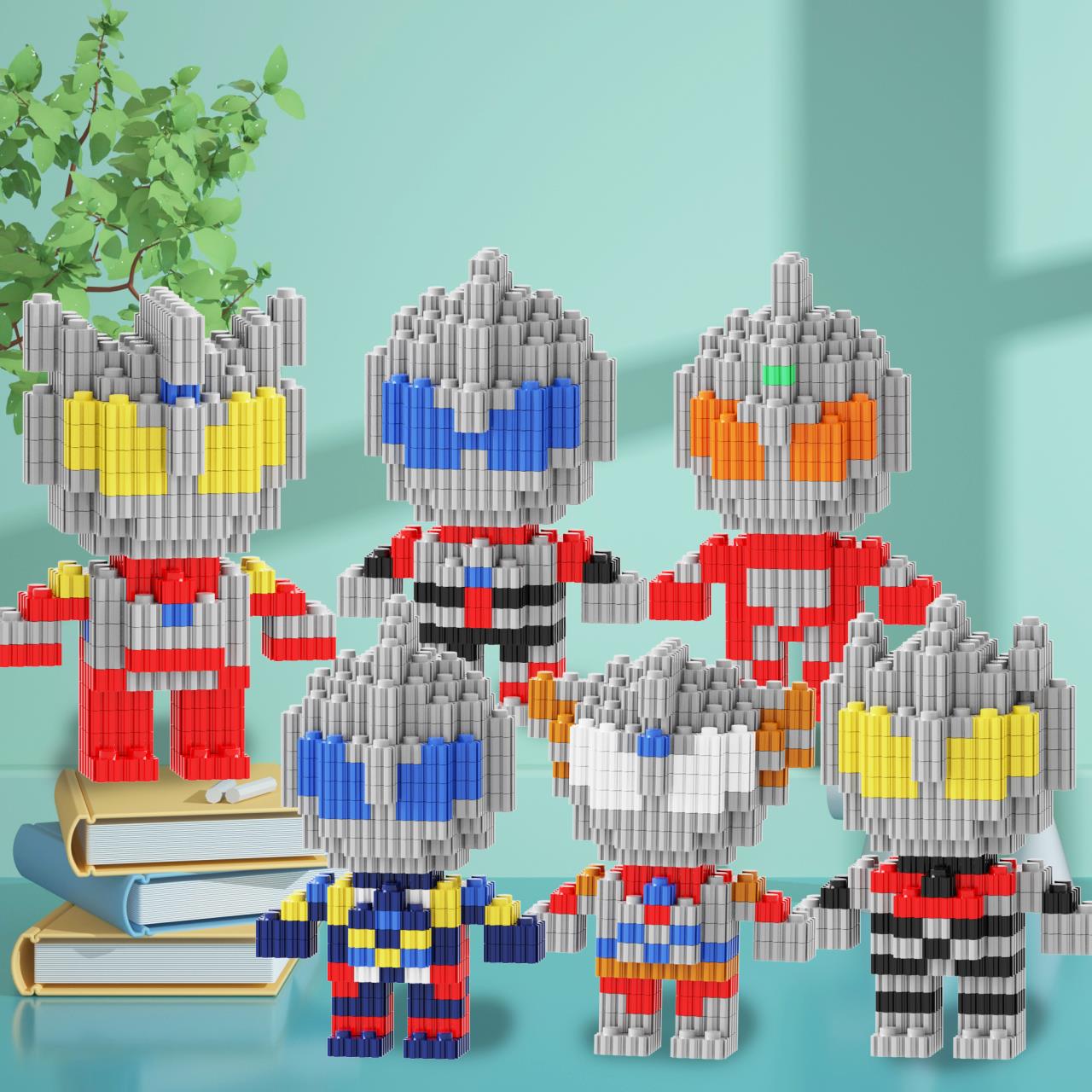 Compatible with Lego three-dimensional micro-particle building blocks, high-difficulty adult puzzles, girls' and children's assembly toys, and educational gifts undefined