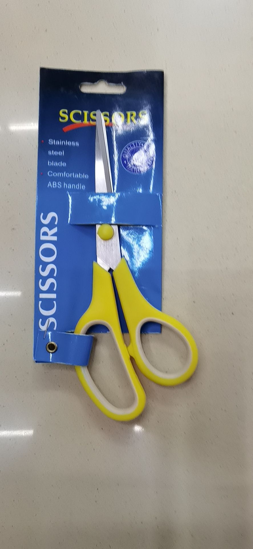 Rubber and plastic scissors with color handles, rubber and plastic scissors, office scissors, office and educational hardware knives and scissors, hardware tools, knives and scissors undefined