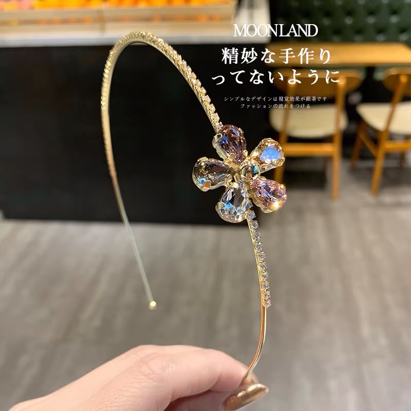Exquisite Rhine-Diamond Headband, Headwear Hot Selling Explosive, Salt Can Be Sweet Full Score 💯 Good-Looking