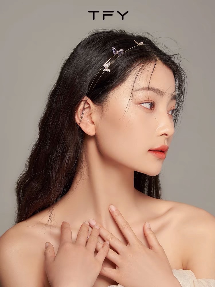 Genie 🧚♀️ Lovely, Elegant Temperament Noble Hair Band Thin Pole Hot Fashion Korean Version Item Picture