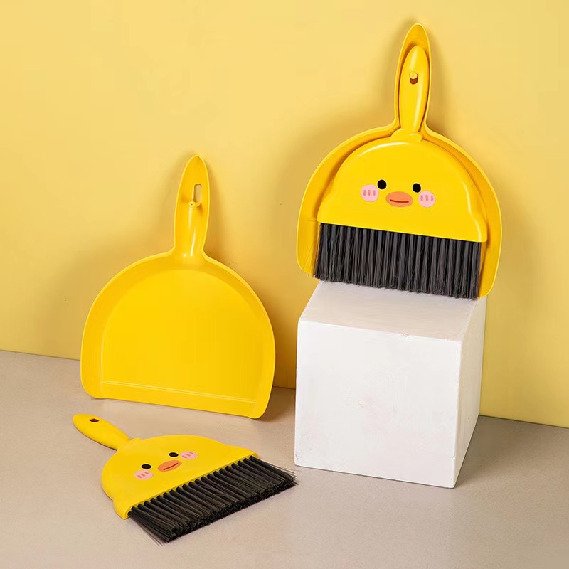 Small Broom Dustpan Set Household Desktop Clean Windowsill Soft Hair Sweep Ash Children's Bedroom Sweep Bed Litter Shovel details Picture