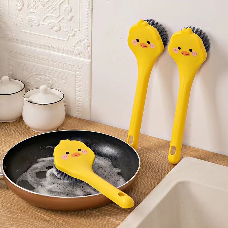 Pot Brush Household Kitchen Wash Pot Wash Dishware Wash Pot Non-Oil Brush Brush Bowl Descaling Oil Long Handle Cleaning Brush Specification drawing