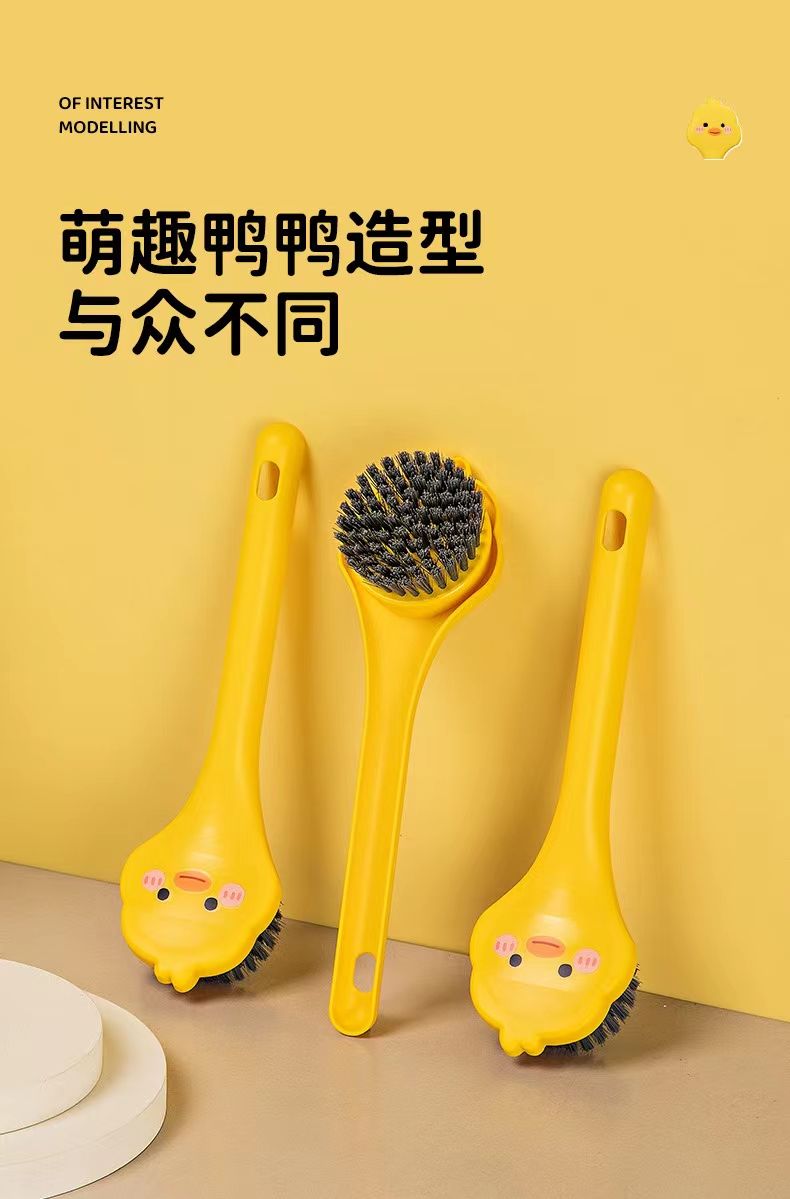 Pot Brush Household Kitchen Wash Pot Wash Dishware Wash Pot Non-Oil Brush Brush Bowl Descaling Oil Long Handle Cleaning Brush Application Scenario
