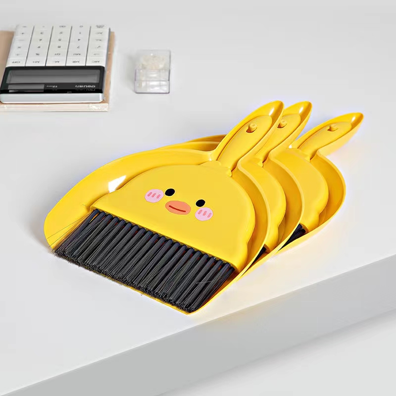 Small Broom Dustpan Set Household Desktop Clean Windowsill Soft Hair Sweep Ash Children's Bedroom Sweep Bed Litter Shovel Item Picture