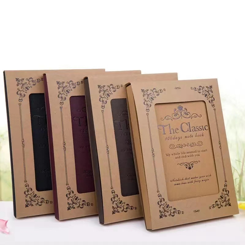 Notebook hardcover gift box notepad office book full figure