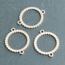 Spot cross-border hot stainless steel mirror circle bracelet accessories diy fashionable pendant pendant