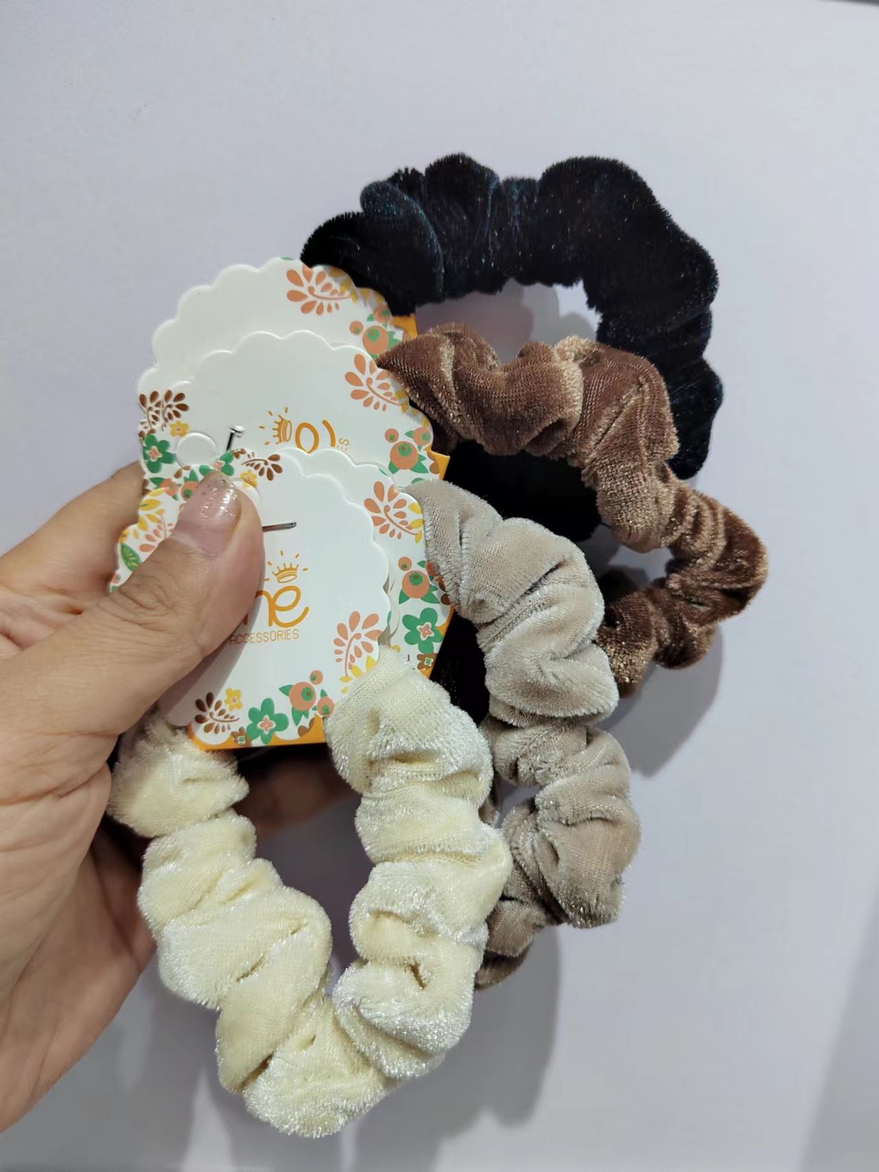 Large Intestine 20 Cross-Border Hot Sale 60 Color Pure Color Bright Color Ding Pig Large Intestine Hair Ring Elastic Hair Ring Manufacturers Direct Supply