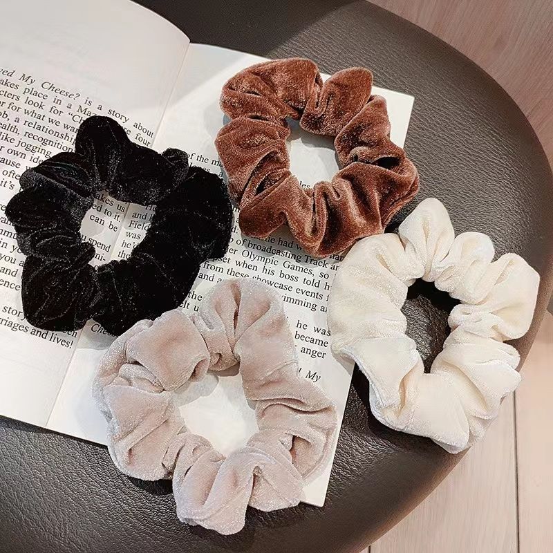Small Intestine 30 Large Intestine Scrunchie Head Rope Fat Intestine Christmas Head Leather Band Hair Accessories Wholesale Cross-Border Hot Sale 60 Color Solid Color Bright Color Ding Pig Large Intestine Scrunchie Elastic Scrunchie Manufacturers Direct Supply