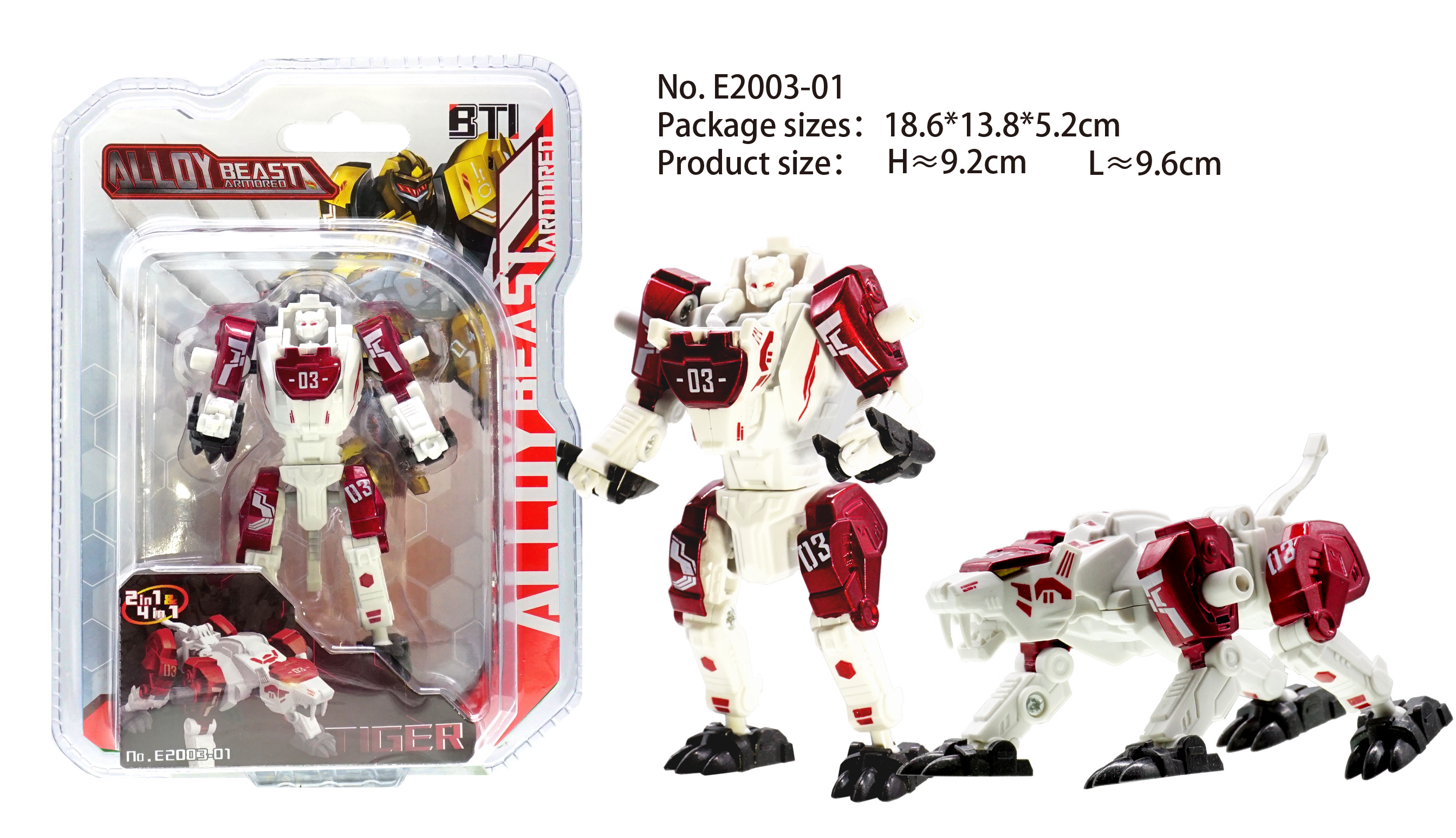Alloy steel armored Beast - Tiger E2003-01 pic 2