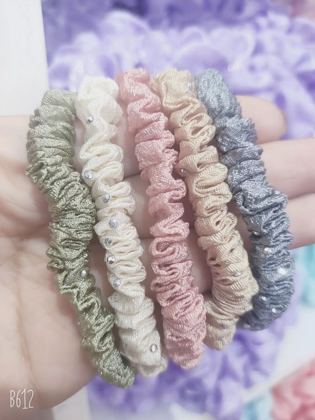 21 Large Intestine Rings are selling well across borders. 60-color solid color, bright color, Ding Pig large intestine rings, hair rings, elastic hair rings, direct supply from the manufacturer details Picture