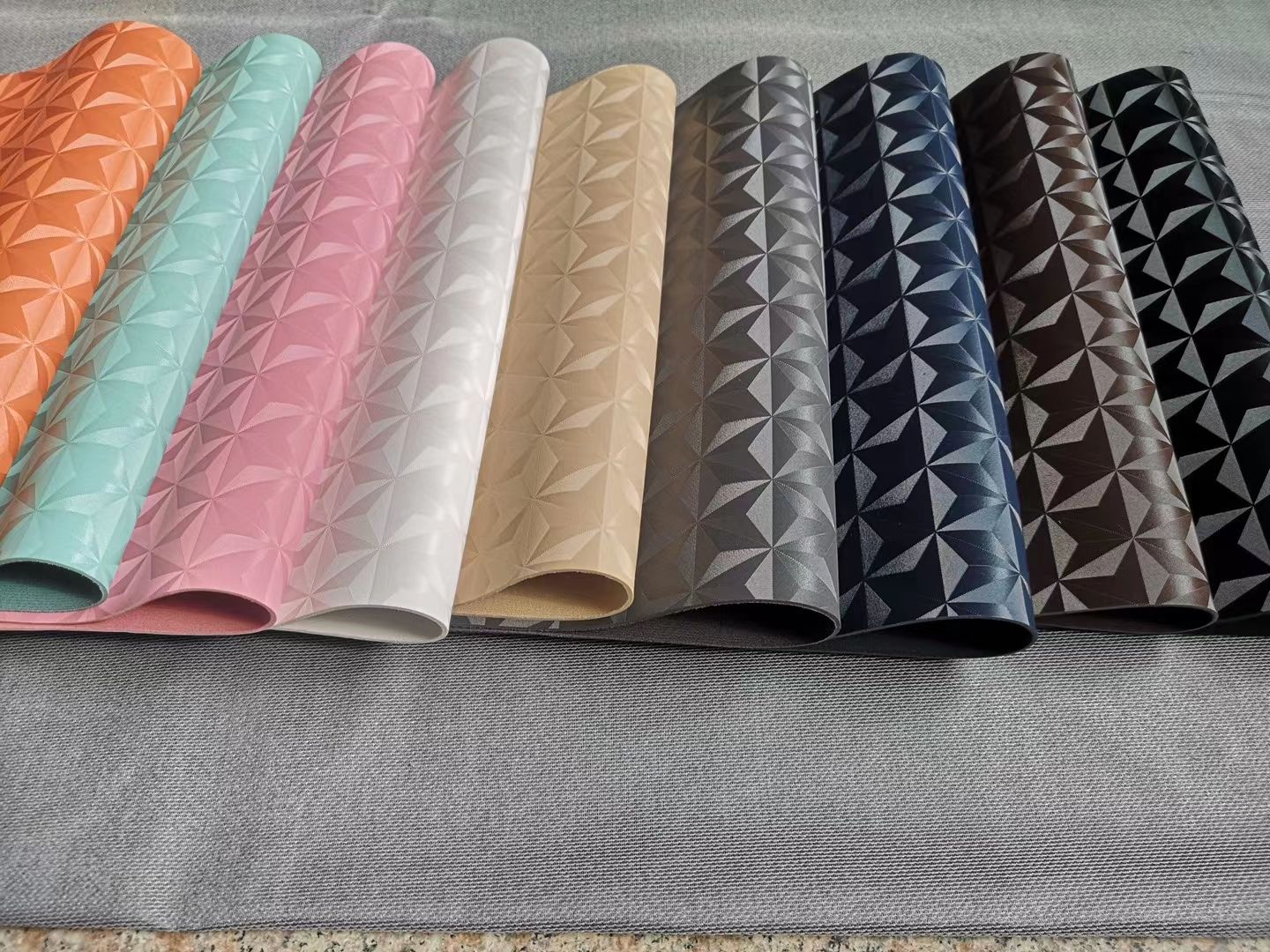 Half pu decorative leather 650 pumpkin pattern Application Scenario
