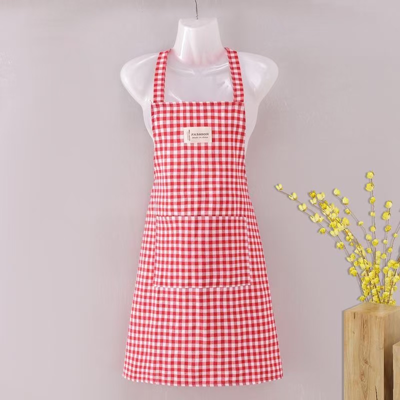 2022 New Breathable Wear-Resistant Female Household Foreign Air Kitchen Cooking And Cleaning Workshop Work Clothes Anti-Fouling Apron