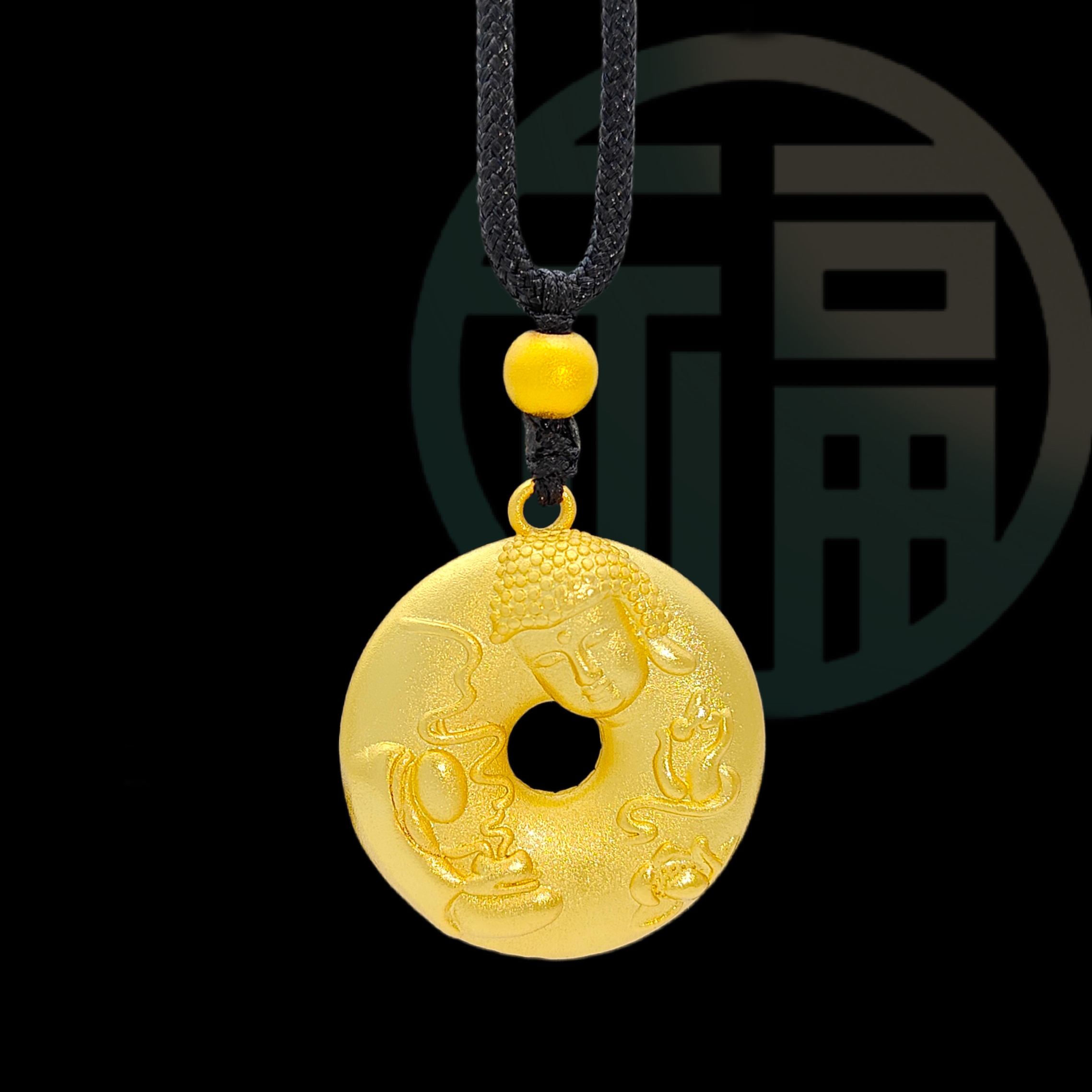 Buddha praises proverbs, six words peace buckle pendant