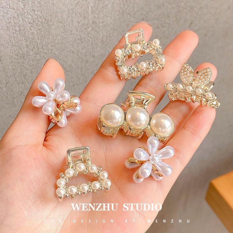 Rhinestone Small Grab Clip Summer Bangs Clip Hair Clip Women's Back Half Hair Clip Shark Clip Hair Clip Headpiece details Picture