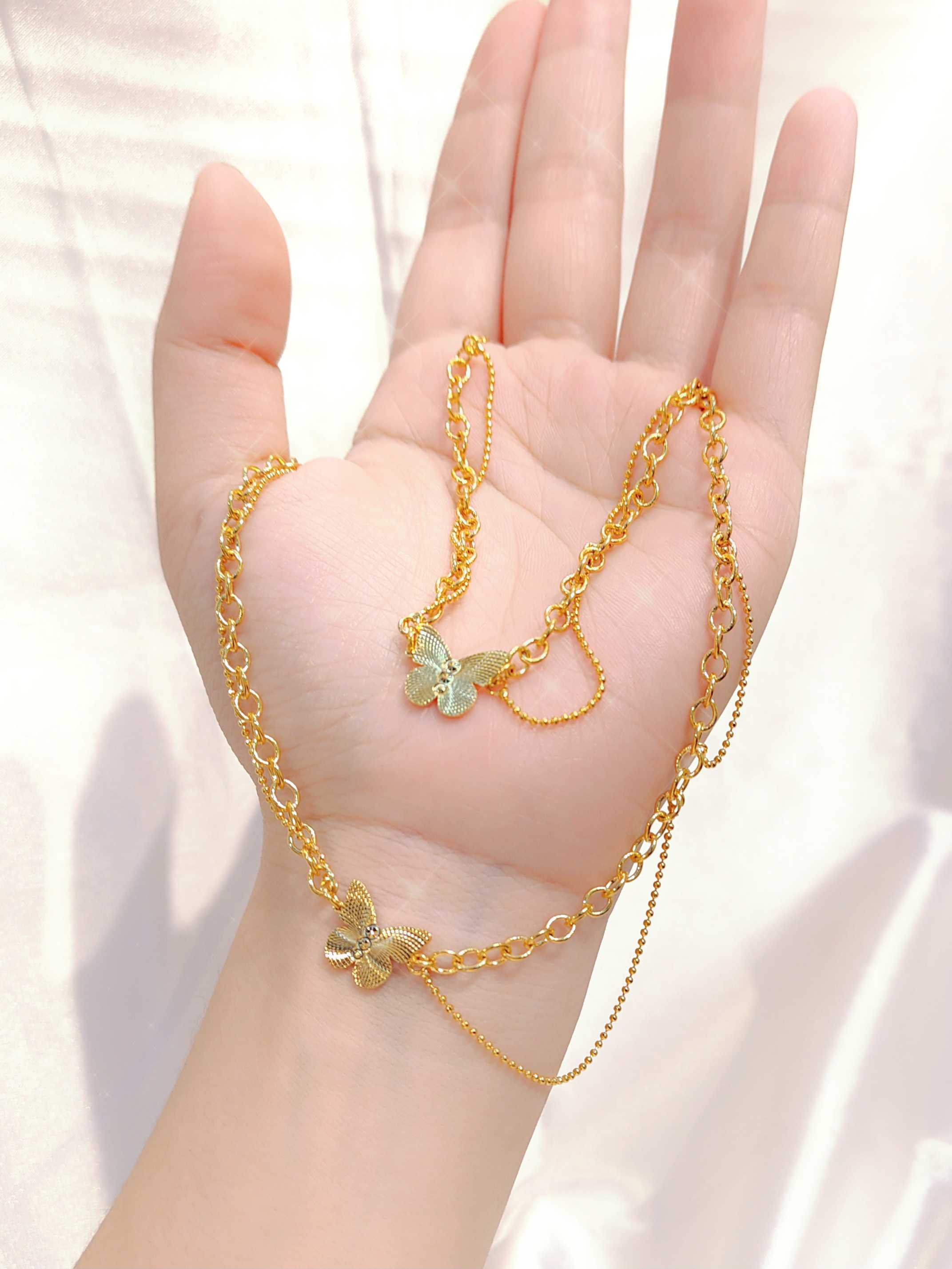 Baroque aurora butterfly chain
