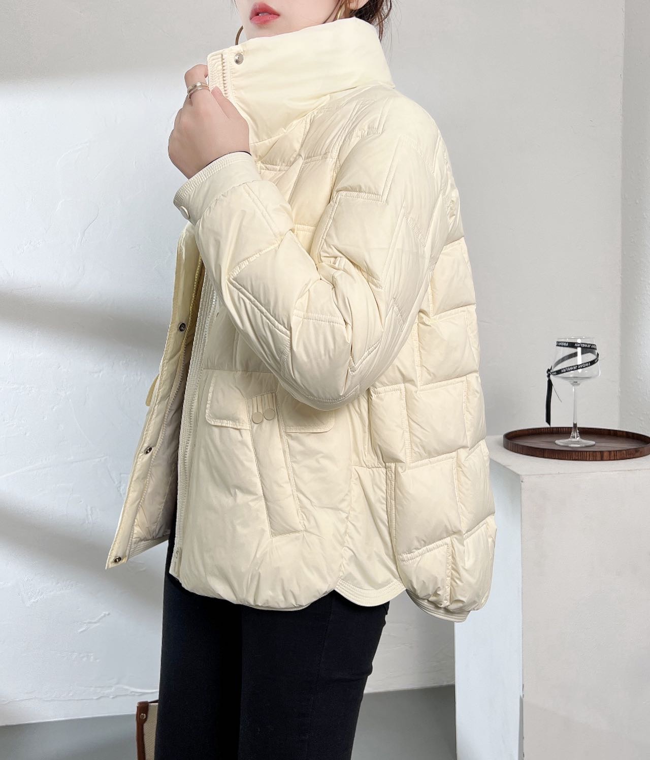 Ladies boutique collection lady all match down jacket 9062