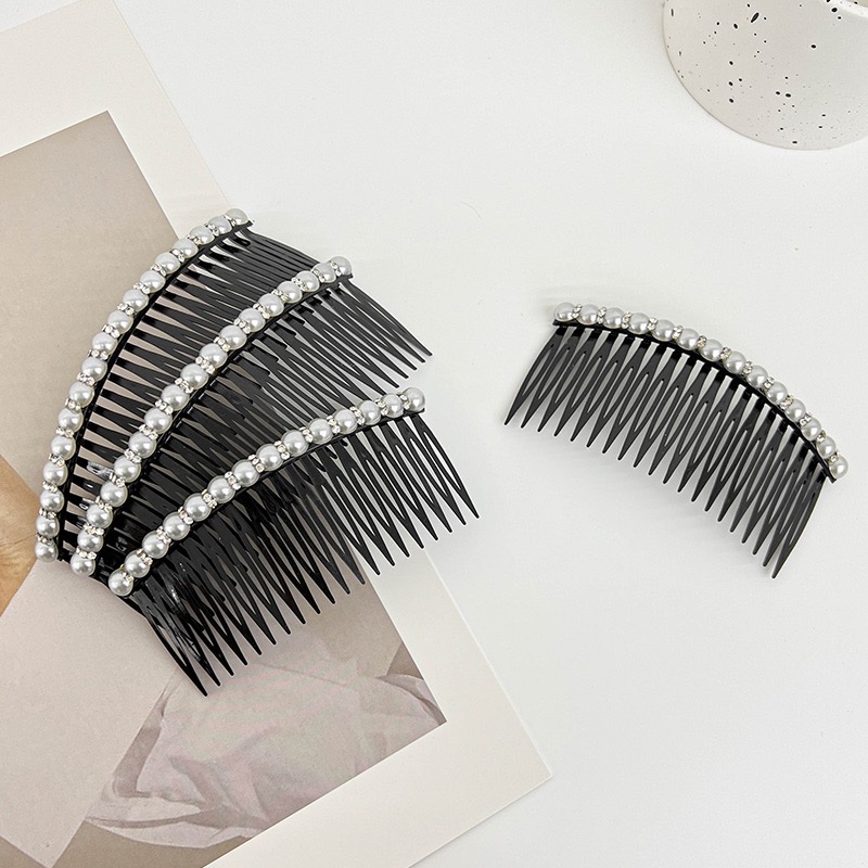 2023 Fashion Trend Korean Version Of Large Pearl Rhinester Hair Comb Butterfly Beautiful 062 Item Picture