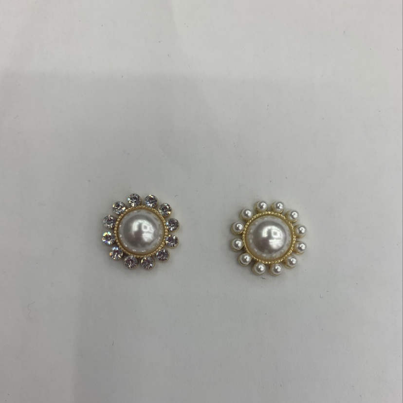 Pearl round multiple alloy jewelry accessories Merman Mabel pearl oval inlaid pearl rhinestone flower tray materials in stock thumbnail