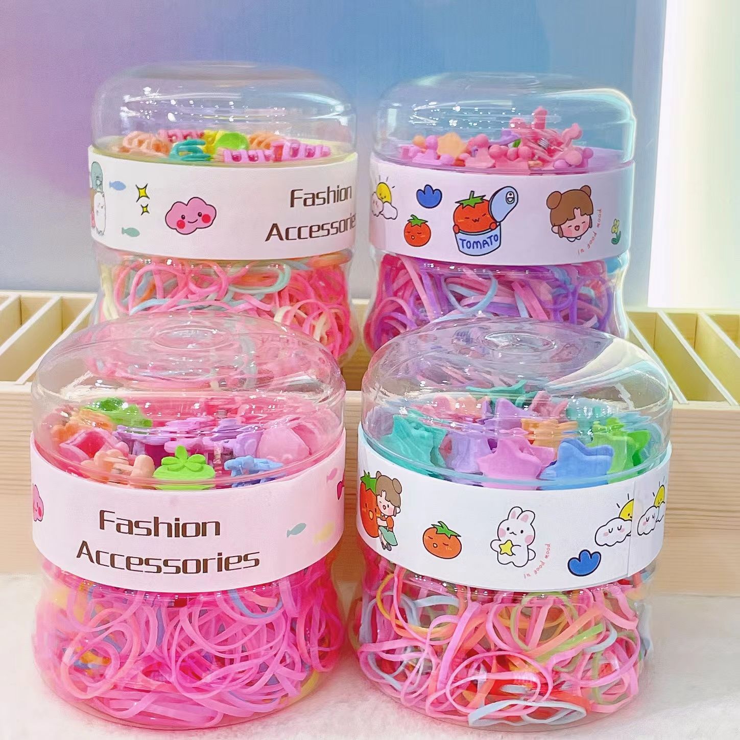 Children's rubber band baby small does not hurt the hair girl rubber band hair clip Girl hair clip hair accessories rope thumbnail