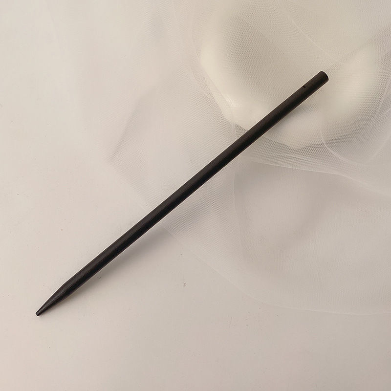 Black Wood Hairpin Ancient Style Modern Hairpin Chinese Wind Pan Hairpin Hanfu Daily Simple Hairpin Item Picture