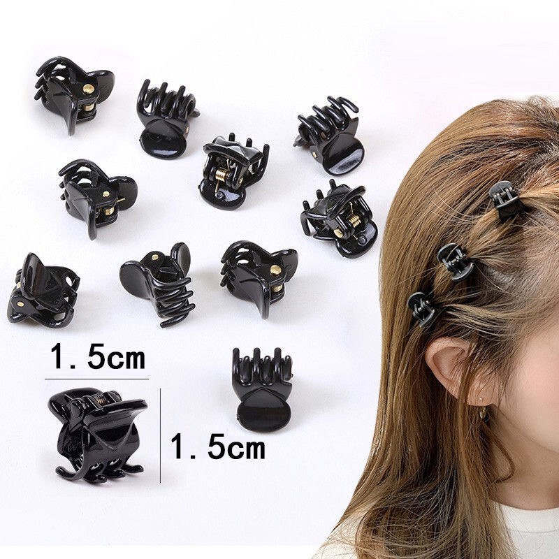 Black Mini Small Clip Back Of Head Half A New Autumn And Winter Forehead Hair Clip High-Grade Overhead Small Magic