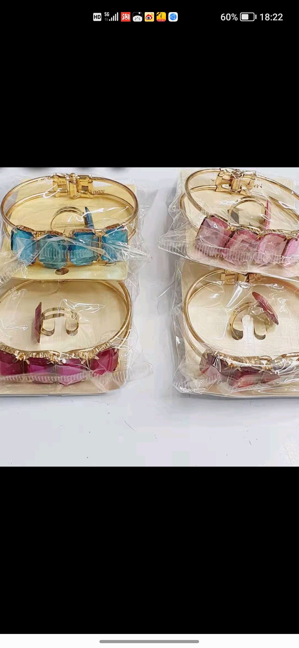 Acrylic Bracelet Fashion Rectangular Explosive Gem Itodian 0111 details Picture