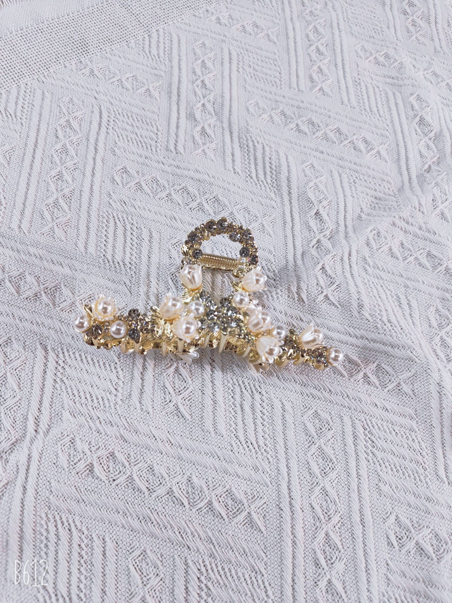 Air Korea Trend Fashion Lady Children Hollow Hairpin Oval Dark Red details Picture