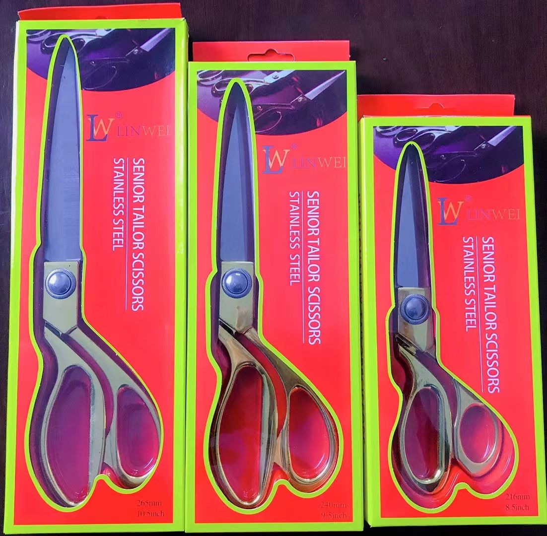 Golden Tailor scissors, hardware knives and scissors, hardware tools, knives and scissors, office and educational knives and scissors tools, tailor scissors, Golden tailor scissors, silver tailor scissors Application Scenario