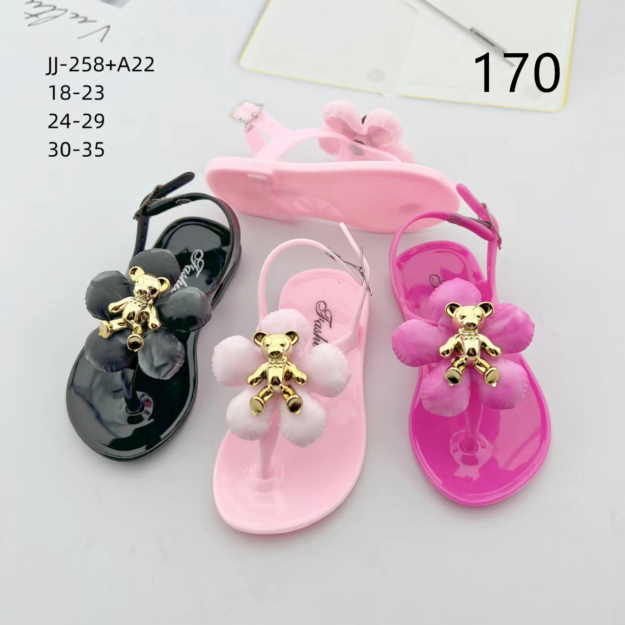 2022 new small fragrant flower sandals for women summer one-line buckle flat sandals