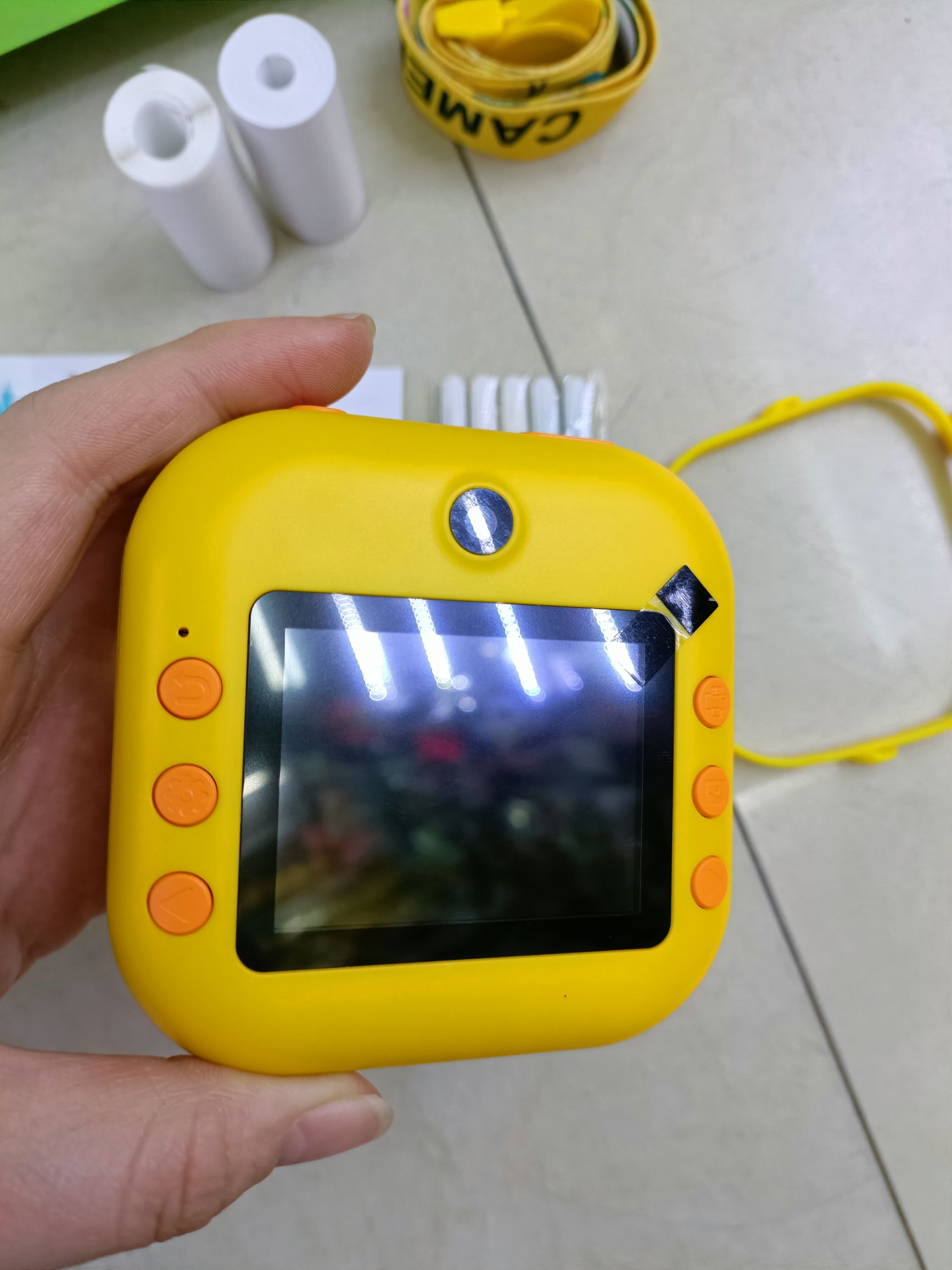 M2 Polaroid kids digital camera Cute cartoon mini HD printing camera Specification drawing