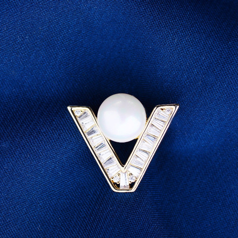 022 Korean fashion elegant temperament trend European style round brooch cute simple personality fashion lovely ladies accessories accessories corsage thumbnail