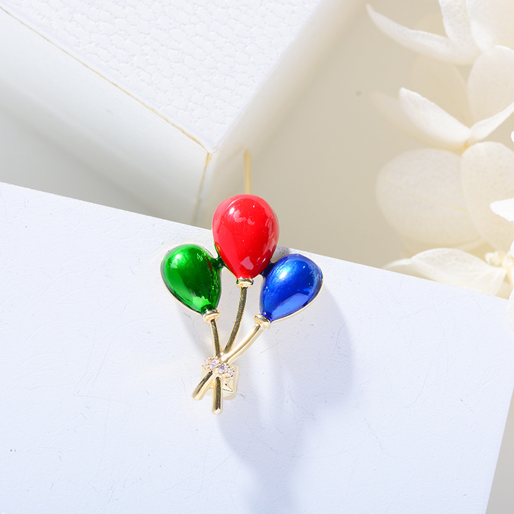 019 Korean fashion elegant lovely lady brooch Creative elegant confession balloon Fun pin Simple clothing accessories personality unisex accessories thumbnail