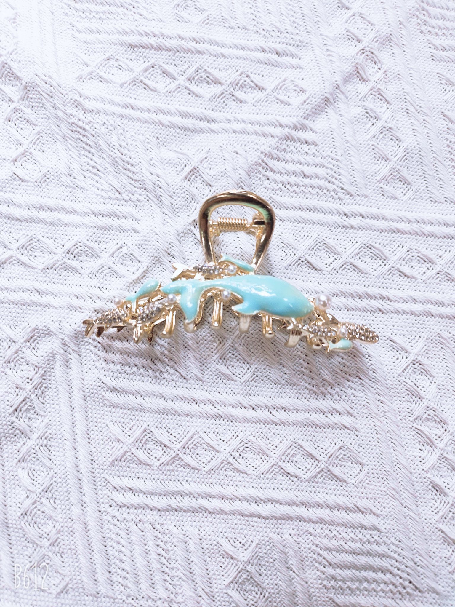 New Korean Wave Cute Children Rose Gold Small Hair Claw Crown Colorful Application Scenario