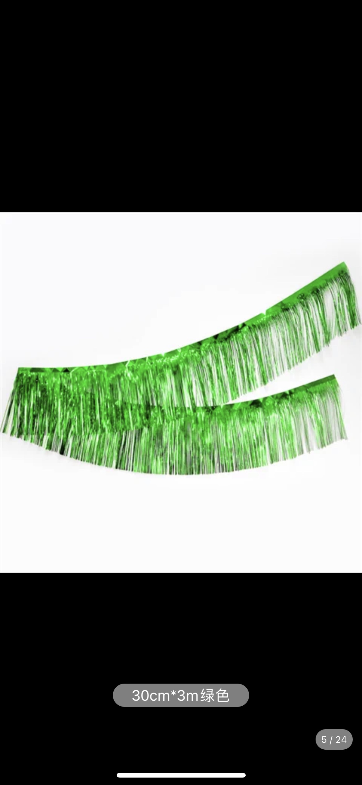 Birthday Fringe Specification drawing