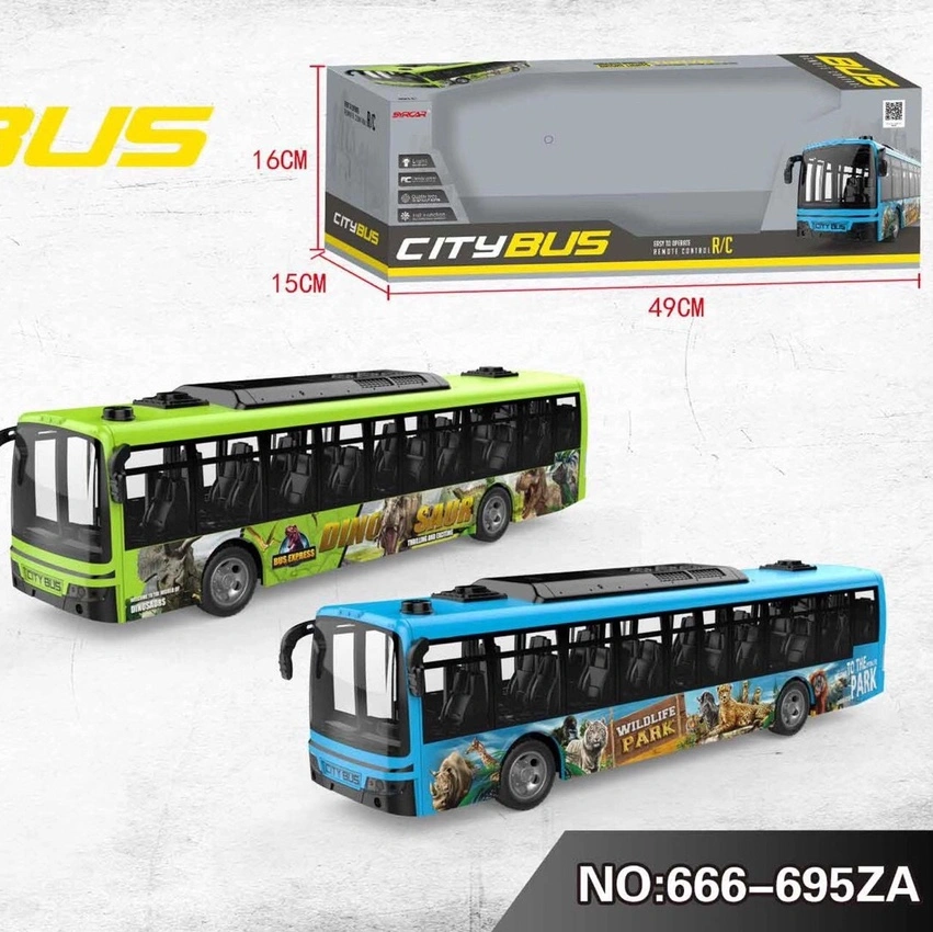 332 Light electric car toy remote control bus puzzle remote control car